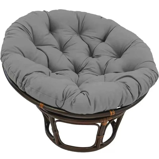 Coussin de siõ¹ge rond en rotin de coton doux, coussin de canap¹È de jardin, oreiller d'oeuf, int¹Èrieur, ext¹Èrieur, dark grey, 90x90cm