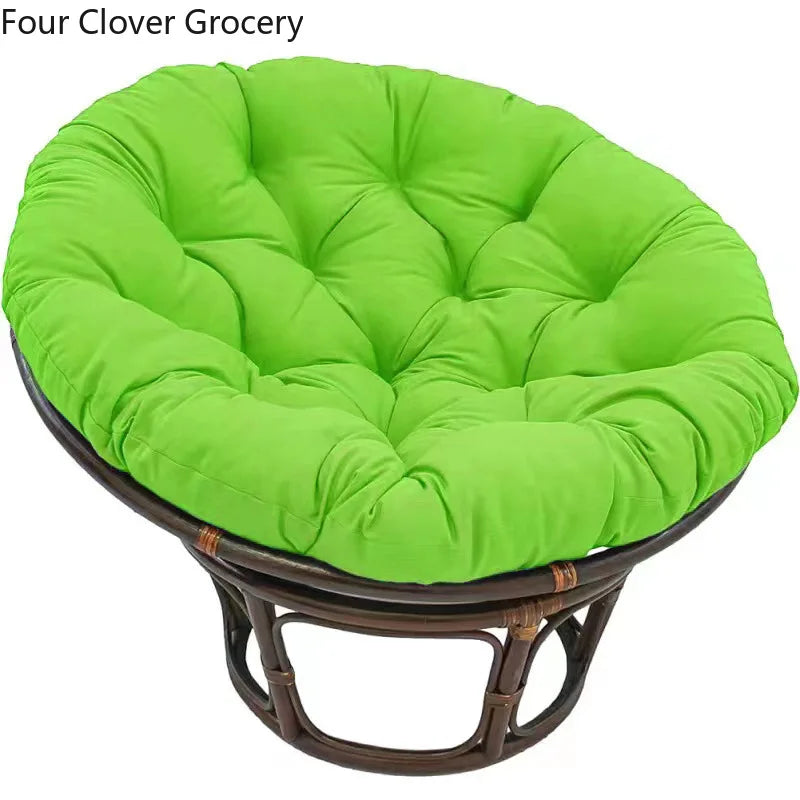 Coussin de siõ¹ge rond en rotin de coton doux, coussin de canap¹È de jardin, oreiller d'oeuf, int¹Èrieur, ext¹Èrieur, dark grey, 90x90cm