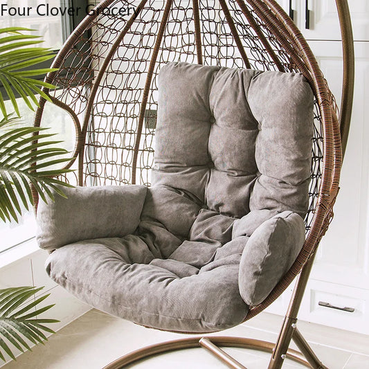 Coussin ¹Èpais de grande chaise hamac, oreiller de dossier, siõ¹ge de balan?oire, grey, Not Removable