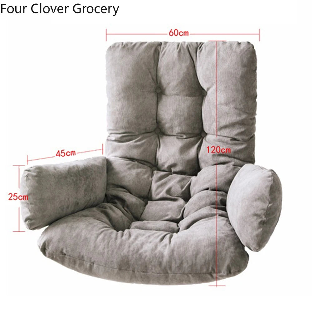 Coussin ¹Èpais de grande chaise hamac, oreiller de dossier, siõ¹ge de balan?oire, grey, Not Removable