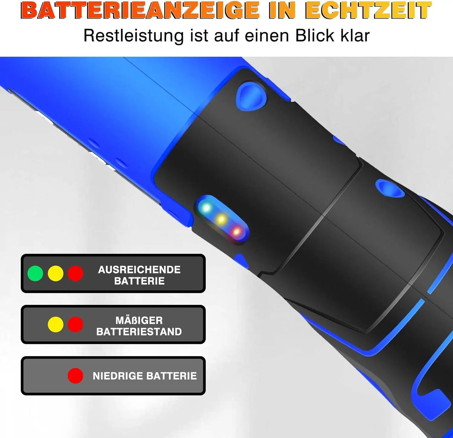 Cl¹È ½Ç Cliquet Sans Fil 12V 3/8'' Couple 40 N.M Avec 2*1500mAh Et Cl¹È ½Ç Cliquet ¹Èlectrique ½Ç Chargement Rapide Pour Les R¹Èparations Automobiles l'assemblage De Meubles Et l'entretien De La Plomberie