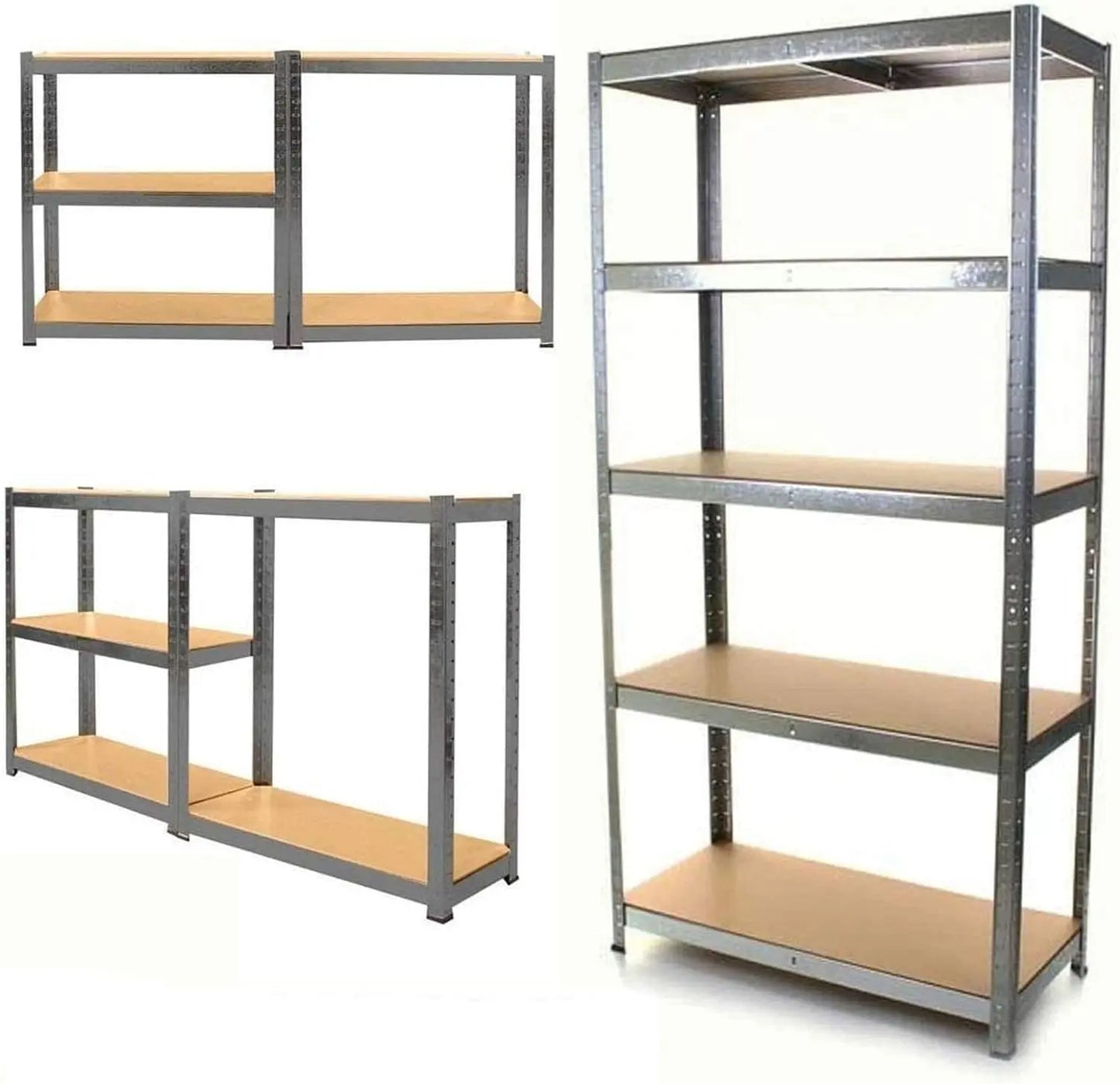 ¨¦tag¨¨re de Garage en M¨¦tal, Sans Boules, R¨¦glable, ¨¦tag¨¨re d'Atelier, Charge Maximale 875kg, Installation Facile