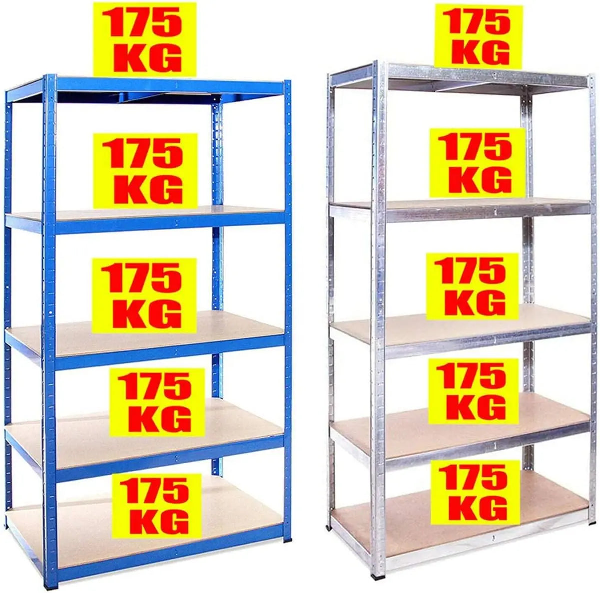 ¨¦tag¨¨re de Garage en M¨¦tal, Sans Boules, R¨¦glable, ¨¦tag¨¨re d'Atelier, Charge Maximale 875kg, Installation Facile