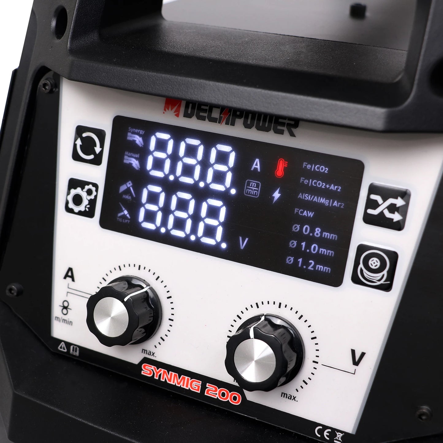 Poste ¨¤ souder semi-automatique , MMA, TIG, MIG, MAG, Flux sans gaz, 4 en 1, 200A
