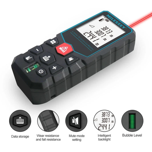Distancem¨¨tre laser num¨¦rique, t¨¦l¨¦m¨¨tre ¨¤ bande, outils de mesure, roulette ¨¦lectronique, Trena Metro, X5£¬40m