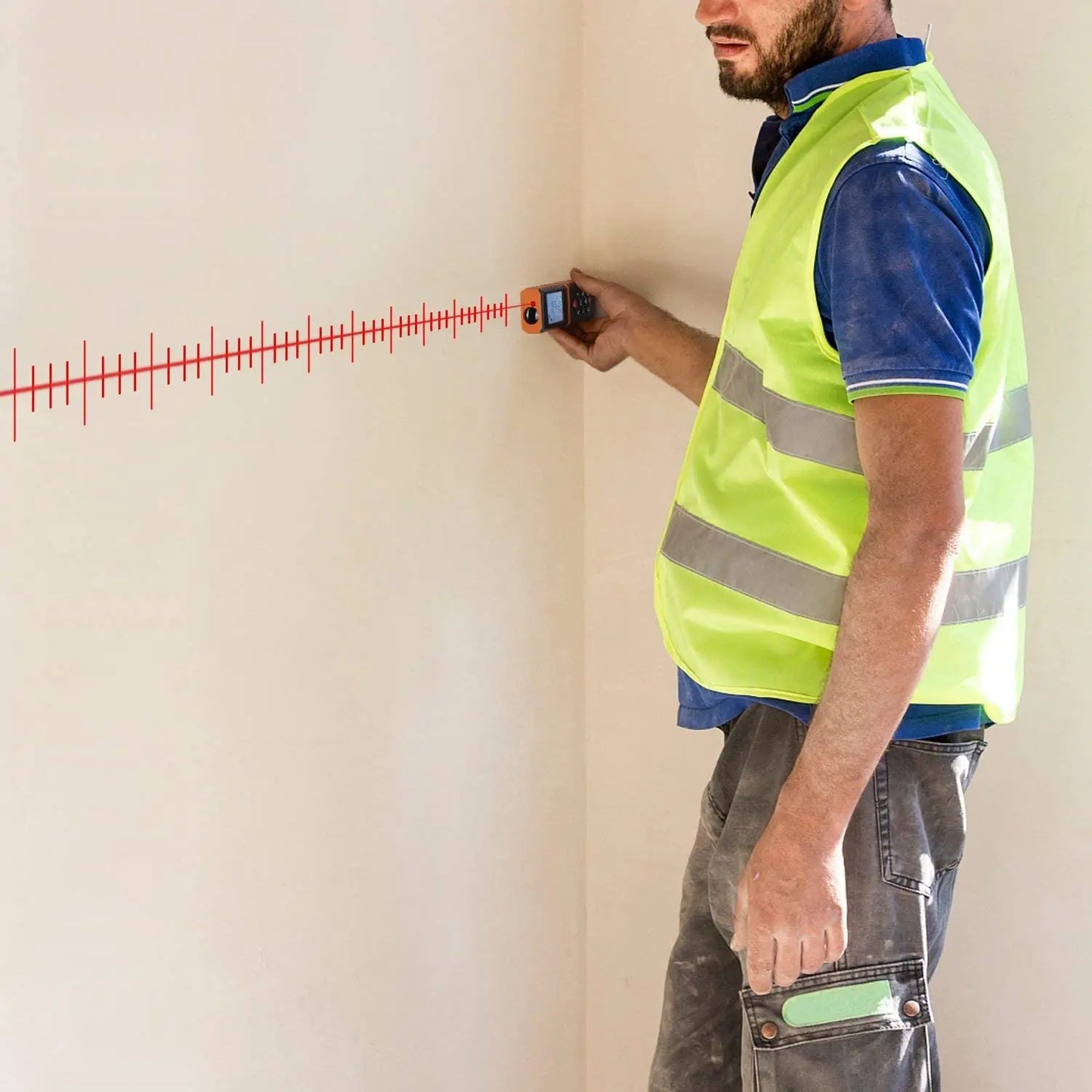 Distancem¨¨tre laser num¨¦rique, t¨¦l¨¦m¨¨tre ¨¤ bande, outils de mesure, roulette ¨¦lectronique, Trena Metro, X5£¬40m