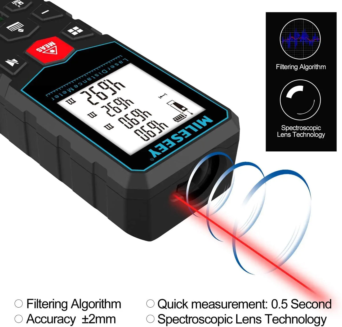 Distancem¨¨tre laser num¨¦rique, t¨¦l¨¦m¨¨tre ¨¤ bande, outils de mesure, roulette ¨¦lectronique, Trena Metro, X5£¬40m