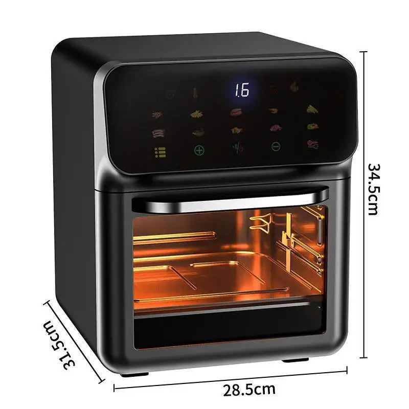 Friteuse ½Ç air ¹Èlectrique de grande capacit¹È, sans huile, automatique, m¹Ènage, cuisine, four ½Ç convection de cuisson 360, 12l