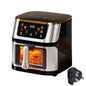 Friteuse ½Ç air ¹Èlectrique multifonctionnelle, acier inoxydable, grande capacit¹È visible, ¹Ècran tactile, 12L, 1400W