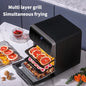 Friteuses ½Ç air ¹Èlectriques de grande capacit¹È, sans huile, cuisine domestique automatique, four ½Ç convection de cuisson ½Ç 360 ¡«, friteuse profonde sans huile, 10l