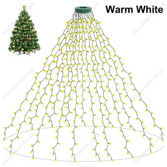 Guirxi¹Èt¹È lumineuse de No?l ½Ç LED, Warm White EU Plug, vacances, d¹Ècoration de fÄÇte ½Ç la maison, int¹Èrieur, ext¹Èrieur, 1.5m