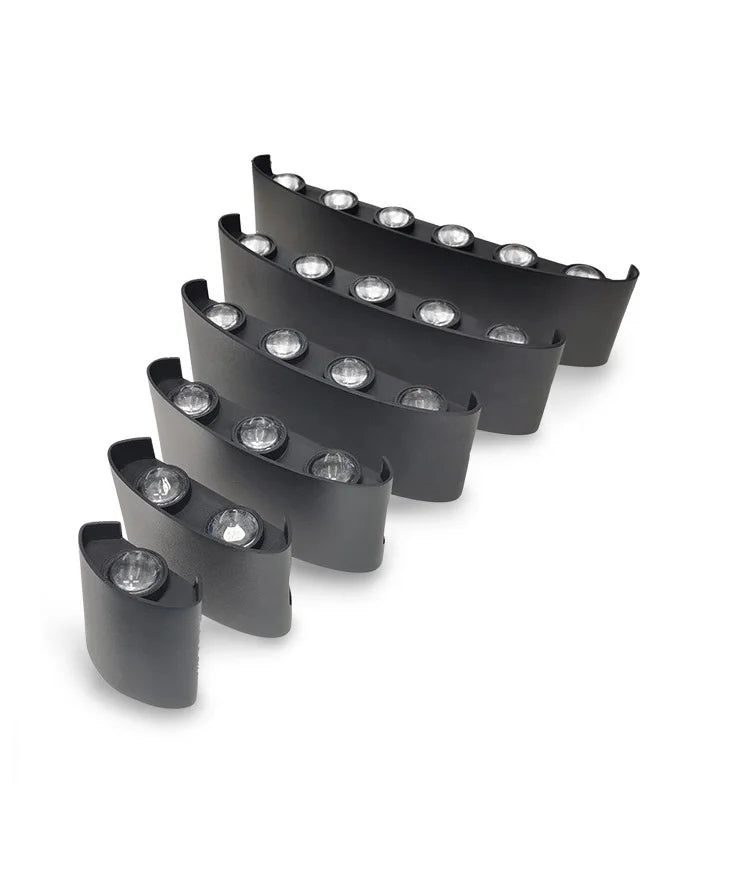 Mur LED lampe extérieure étanche IP65 cour applique murale 2W 4W 6W 8W 12W lumières de jardin en aluminium chambre salon escaliers éclairage