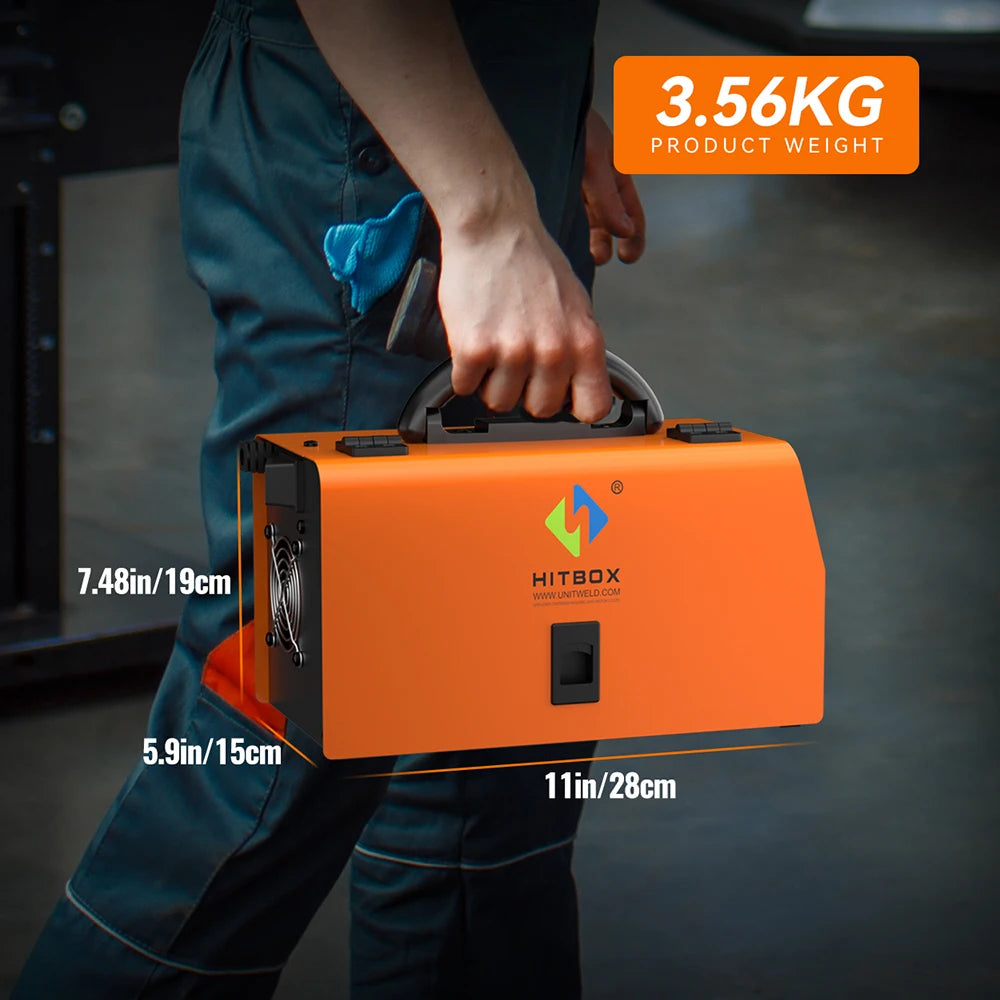 Machine ¨¤ souder semi-automatique 3 en 1, sans gaz, MIG/LIFT TIG/MMA, onduleur, outil synergique pour soudure sans gaz HBM200