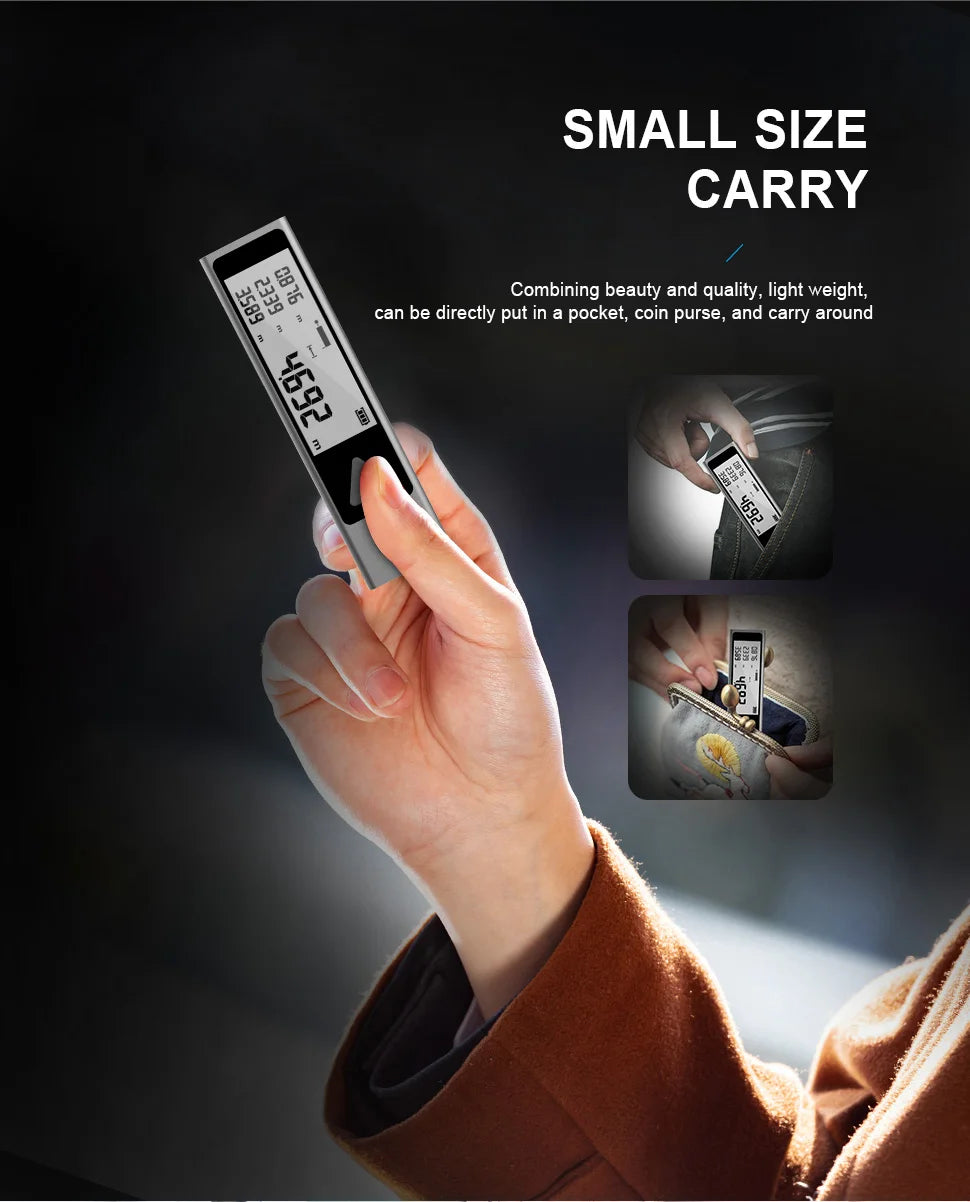 MiNi distancem¨¨tre Laser Bluetooth, ruban de mesure Laser Trena, Laser portatif,Basic Version,40m