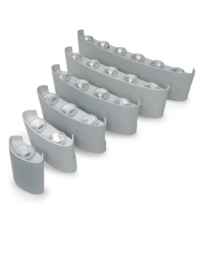 Mur LED lampe extérieure étanche IP65 cour applique murale 2W 4W 6W 8W 12W lumières de jardin en aluminium chambre salon escaliers éclairage