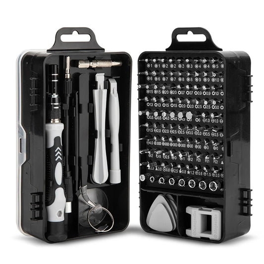 Jeu d'embouts de tournevis de pr¨¦cision multi-bits, tournevis Torx, pince ¨¤ ¨¦piler, outil de r¨¦paration de t¨¦l¨¦phone portable pour ordinateur, 115 en 1