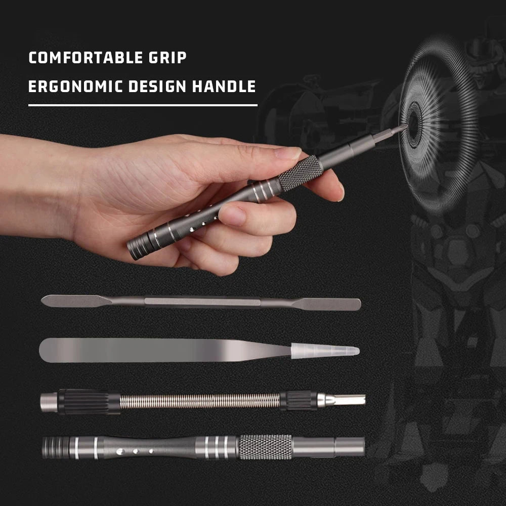 Jeu de tournevis de pr¹Ècision 128 en 1, embouts Torx magn¹Ètiques, portable, professionnel, ensemble d'outils de r¹Èparation ¹Èlectronique