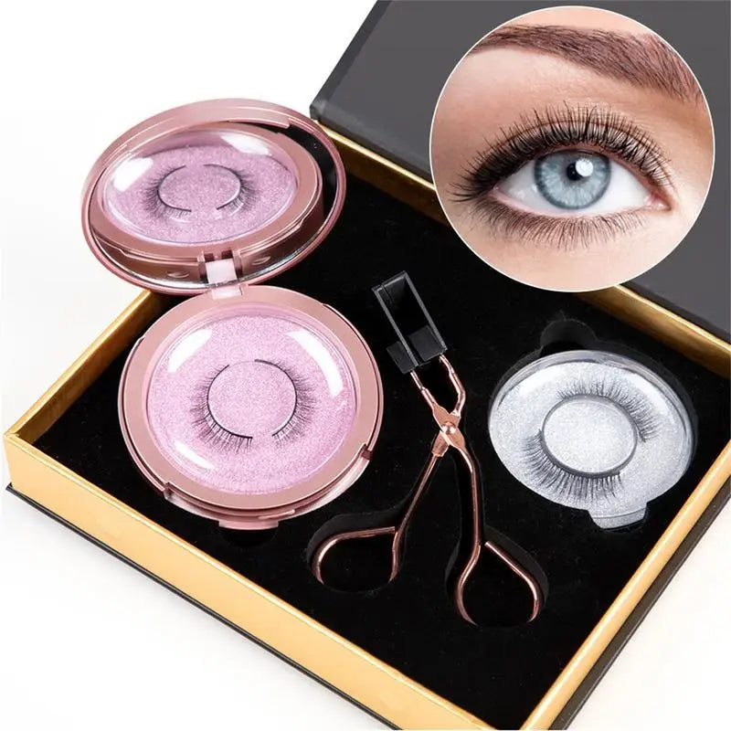 Kit de cils magn¹Ètiques d'aspect naturel avec applicateur, sans colle n¹Ècessaire, extension pour des yeux plus grands et plus brillants, 6 piõ¹ces/ensemble