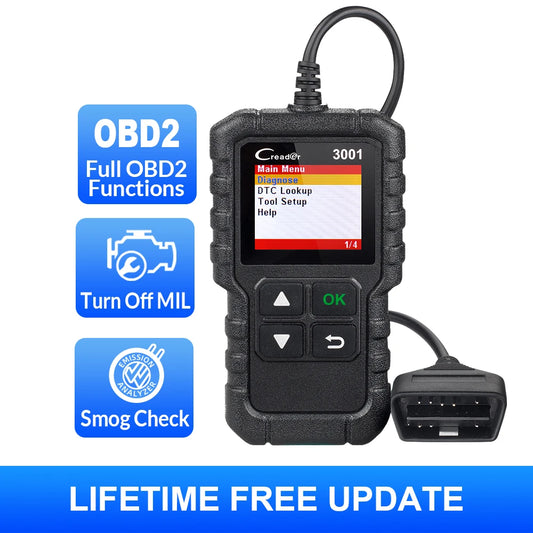 Outils de diagnostic automobile professionnels, lecteur de code OBD2 complet, EAU de moteur de contr?le, mise ¨¤ jour gratuite, X431, CR3001, pk ELM32
