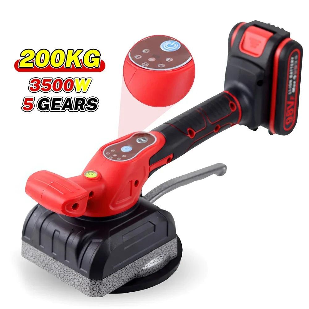 Machine ½Ç Carrelage avec Ventouse Vibrante, Outils ¹Èlectriques pour Wickes, Batterie 21V, 5 Vitesses, 200kg