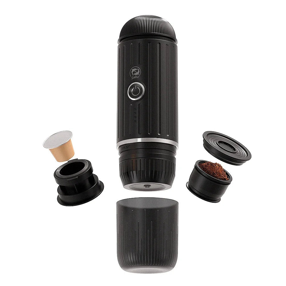 Machine ½Ç caf¹È expresso portable pour voiture et maison, 30ml, 70ml, capsules et poudre, d¹Èveloppement de type C, port Fit, noir