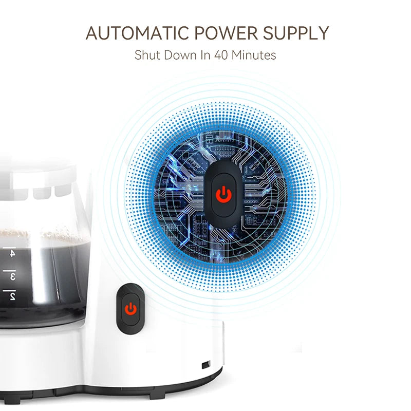 Machine ½Ç caf¹È goutte ½Ç goutte 3 en 1, cafetiõ¹re, th¹Èiõ¹re en verre, th¹Èiõ¹re chaude, 750ml, H12WH