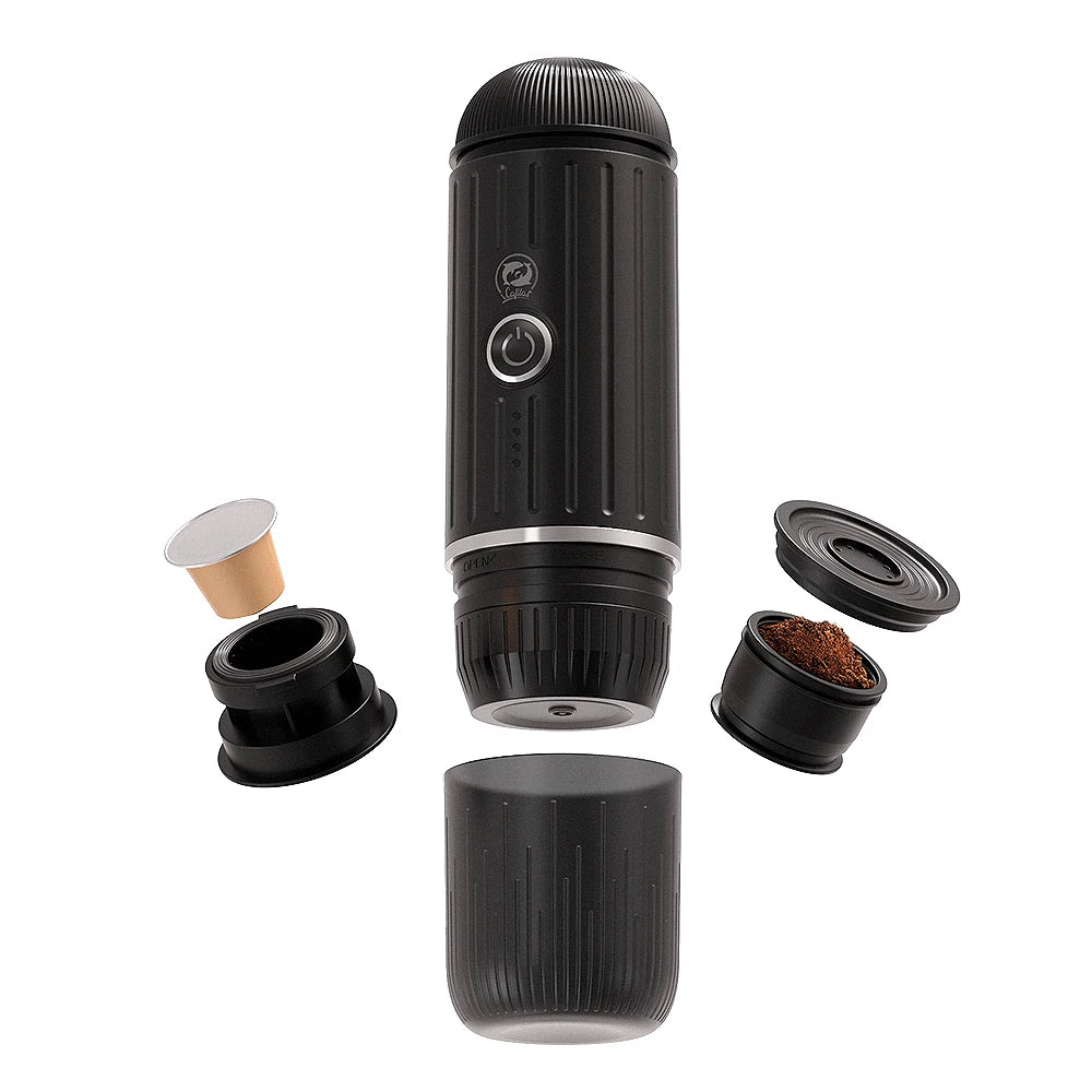 Machine ½Ç caf¹È ¹Èlectrique portable sans fil pour voiture, machine ½Ç expresso, presse fran?aise, convient ½Ç une capsule de caf¹È et ½Ç la poudre