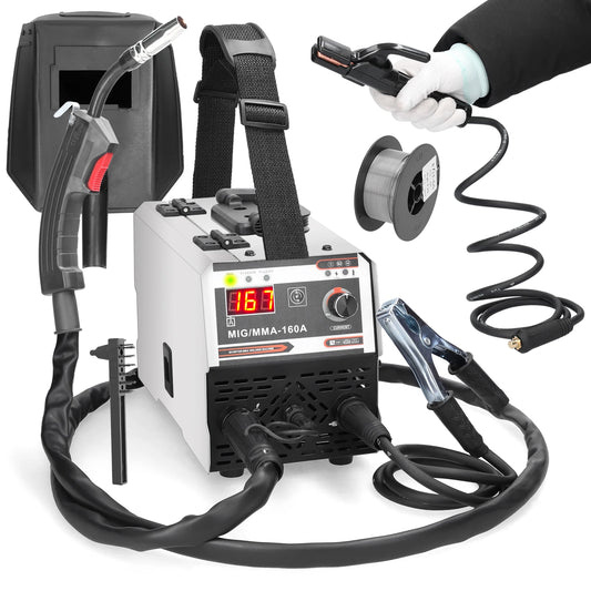 Machine ¨¤ souder ¨¦lectrique MIG MMA, soudeuse p¨¦riph¨¦rique, alimentation automatique, courant r¨¦glable, IGBT DC, onduleur, gaz inerte blind¨¦, 160A