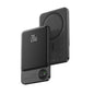 Batterie de secours magn¨¦tique en alliage, chargeur rapide sans fil pour iPhone 15 14 13 12 11, 20000mAh,Black