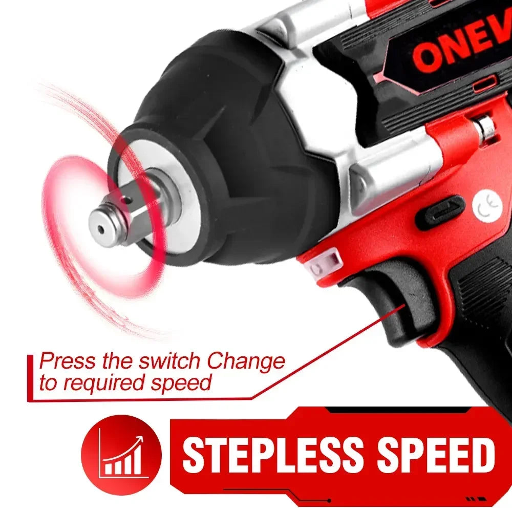 Impact ¹Èlectrique sans balais pour camions, outil ¹Èlectrique de pilote sans fil, batterie 18V, couple de 1800 N.M, 1/2 po