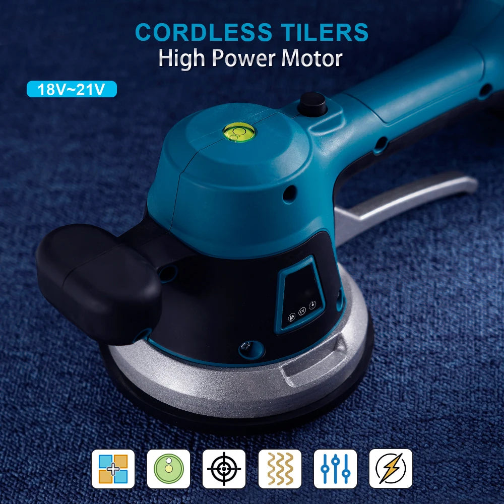 Machine de Carrelage ¨¤ 6 Vitesses, Sans Fil, Vibrateur, R¨¦glage existent, Absorbe les Carreaux, Outil ¨¦lectrique, Batterie 18V, 20V