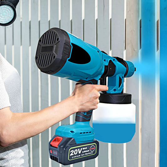 Pistolet Pulv¨¦risateur ¨¦lectrique Sans Fil de 800ml, Haute Puissance, Pulv¨¦risation Facile pour la Maison, Batterie 18V