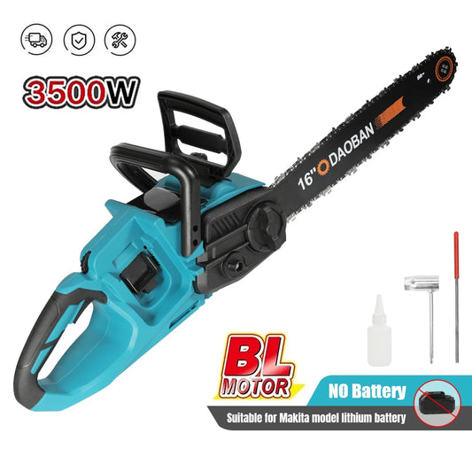 Tron?onneuse ¹Èlectrique sans fil, outil de travail de calcul d'¹Èlagage, d¹Ècoupeur de jardin, batterie 18V, 3500W, 16 pouces, sans balais