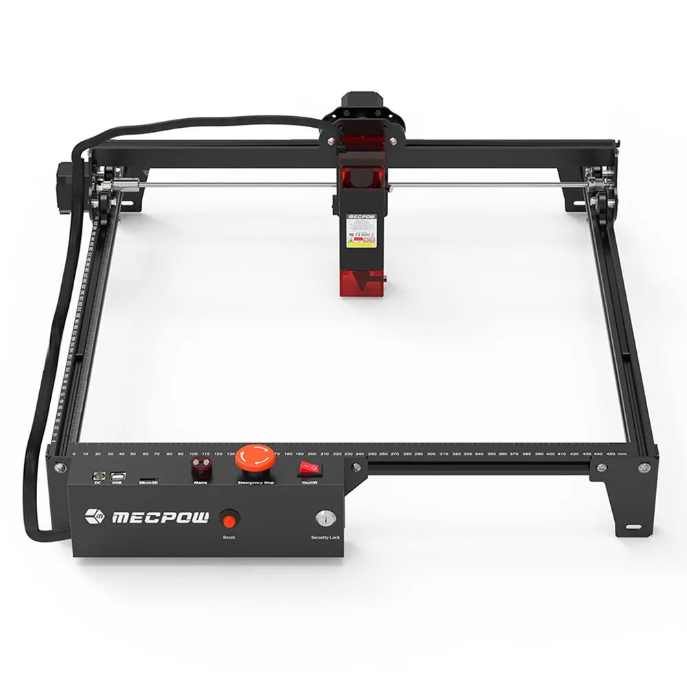 Graveur laser Bery avec verrouillage de s¹Ècurit¹È, puissance laser 5W, mise au point partenaire, pr¹Ècision 0.01mm, vitesse de gravure 10000 mm par min, 410x400mm