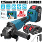 Meuleuse d'angle ¨¦lectrique sans fil, polisseuse, moteur sans balais, c¨¦ramique, carreaux, bois, pierre, acier, meulage, machine de d¨¦coupe, 21V, 125mm, M14