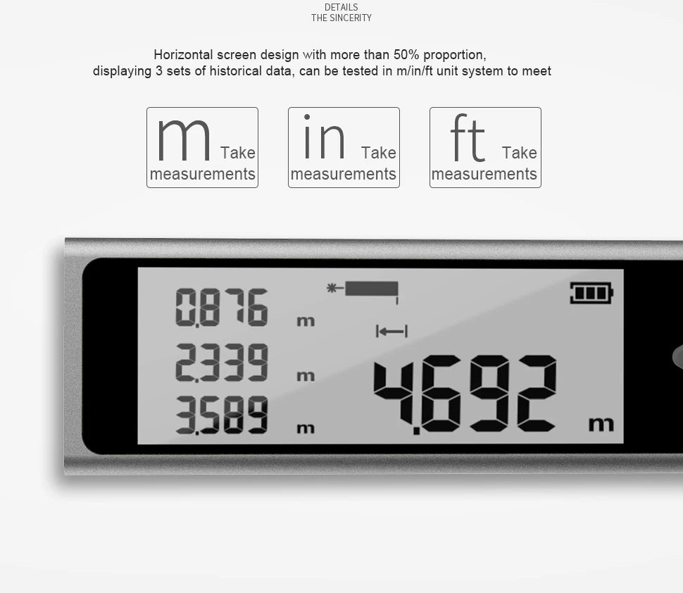 MiNi distancem¨¨tre Laser Bluetooth, ruban de mesure Laser Trena, Laser portatif,Basic Version,40m