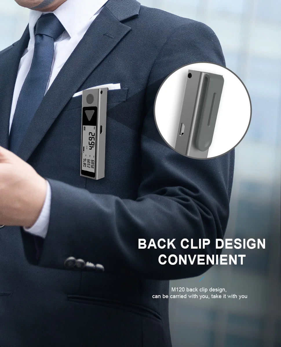 MiNi distancem¨¨tre Laser Bluetooth, ruban de mesure Laser Trena, Laser portatif,Basic Version,40m