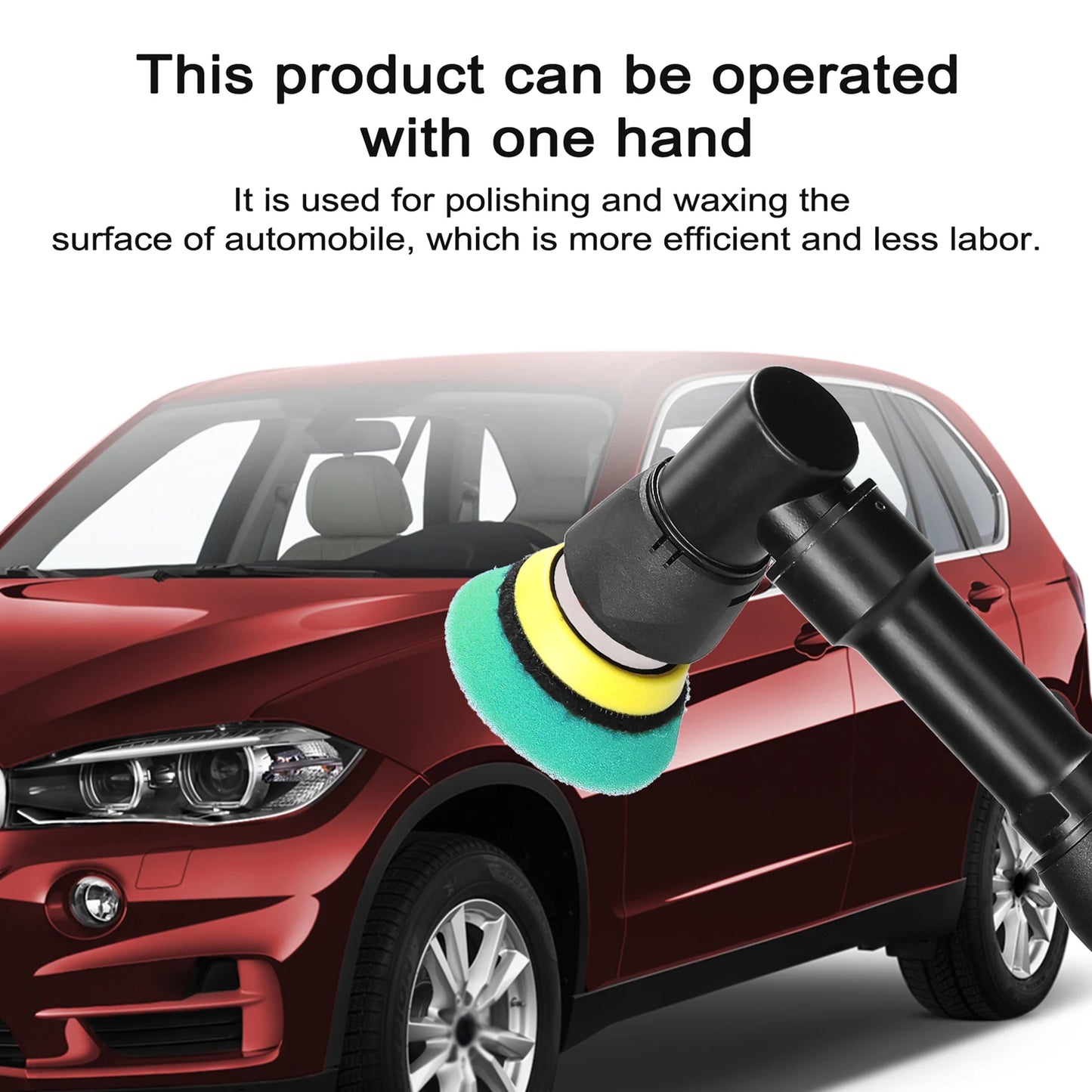 Mini Polisseuse ¹Èlectrique Portable pour Voiture, Kit de Machine ½Ç Polir et ½Ç Cirer, Rechargeable