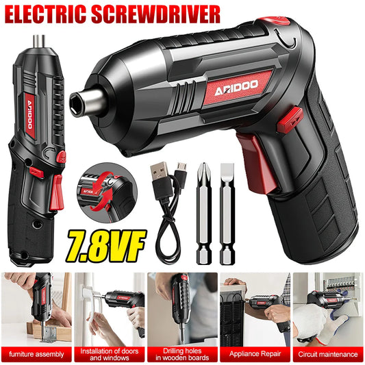 Mini tournevis ¹Èlectrique sans fil 7.8VF, perceuse sans fil, usage domestique, batterie aste, trousse ½Ç outils ¹Èlectriques