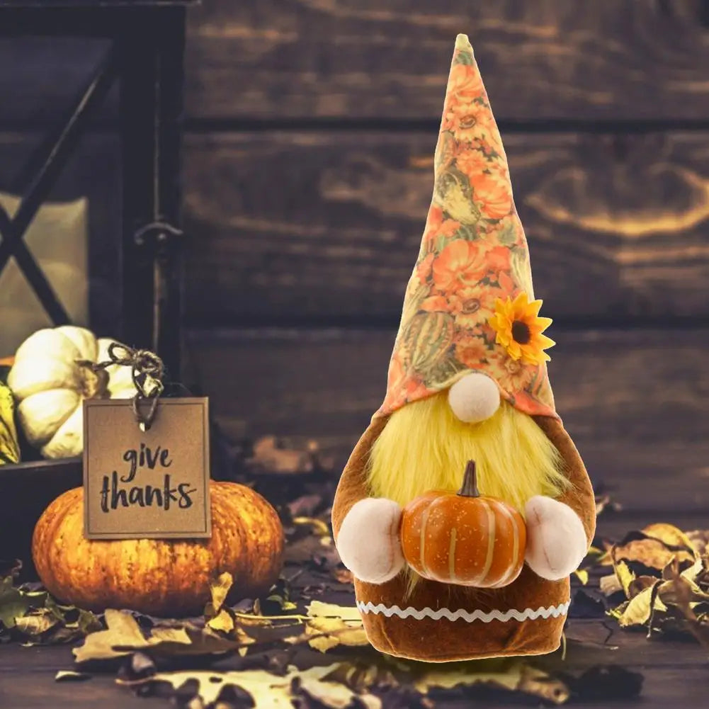 Nisse Tomte ÿ d¹Ècoration en peluche, Gnome, citrouille, tournesol, su¹Èdoise, elfe Nisse Tomte, d¹Ècoration pour no?l, automne, Thanksgiving