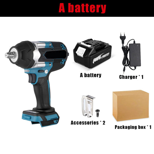 Outils ¹Èlectriques sans fil pour Makita, batterie au lithium-ion, 18V, 1/2 N.M, couple sans balais, pouces