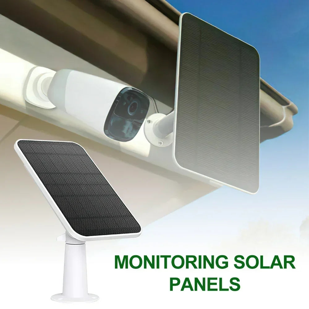 Panneaux Solaires Muraux de 4W avec Cable d'Alimentation de 9,8 Pieds, Montage Mural pour Walald Fycam 2/2 Pro/2C/2C Pro/E