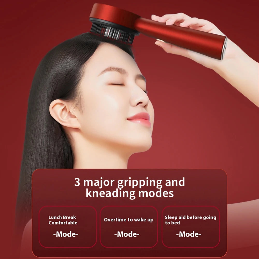 Peigne de massage ¹Èlectrique ½Ç vibration, th¹Èrapie ½Ç la lumiõ¹re rouge, croissance des cheveux, brosse pour cuir chevelu, applicateur d'huile Hiar, livraison directe, nouveau