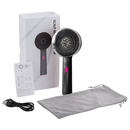Peigne de massage ½Ç vibration ¹Èlectrique, lumiõ¹re Purple, follicule des cheveux, cuir chevelu, huile, applicateur liquide, masseur de tÄÇte, croissance des cheveux, anti-perte