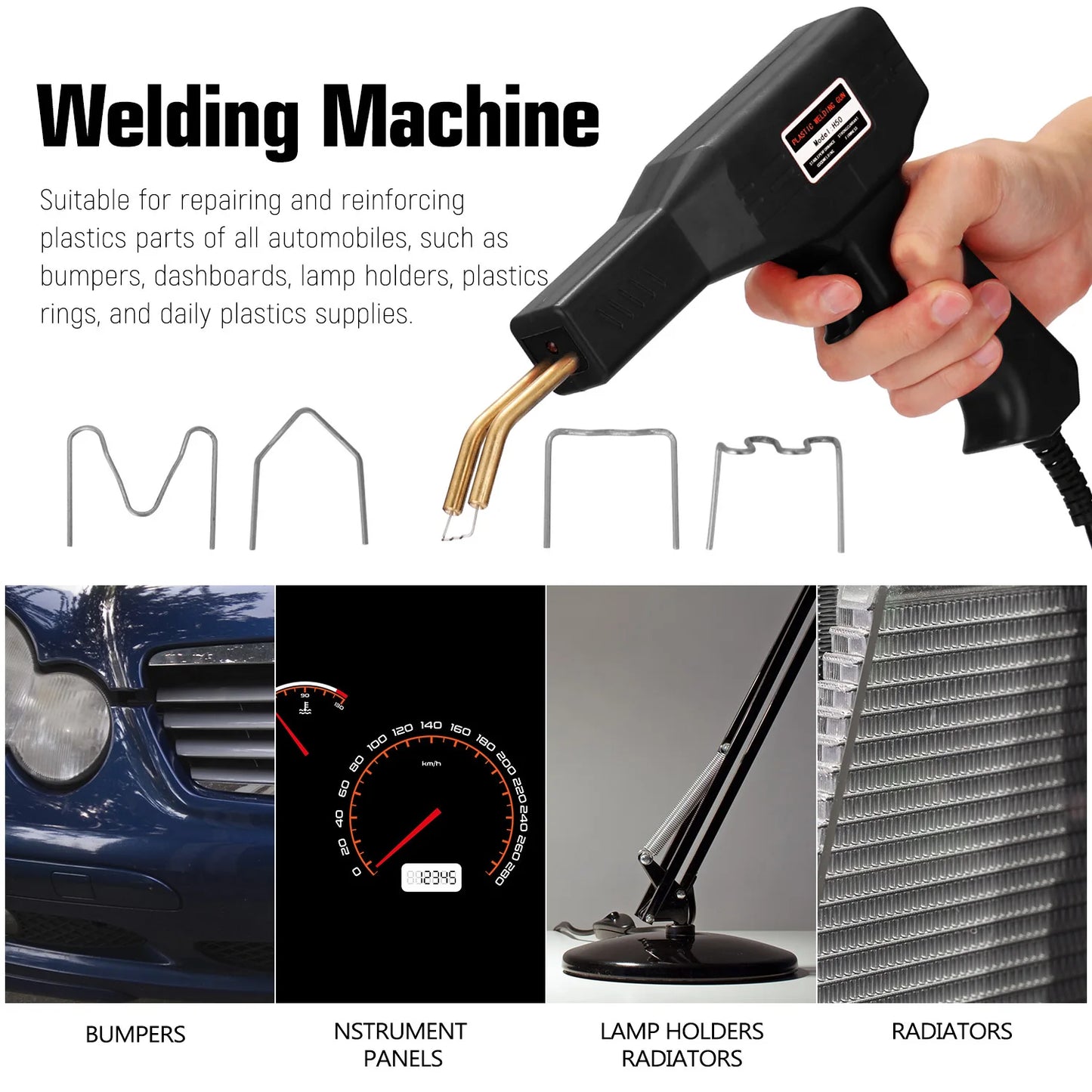 Pistolet de Soudage en Plastique Portable, Outils de Garage, pour R¹Èparation de Pare-Chocs de Voiture en PVC