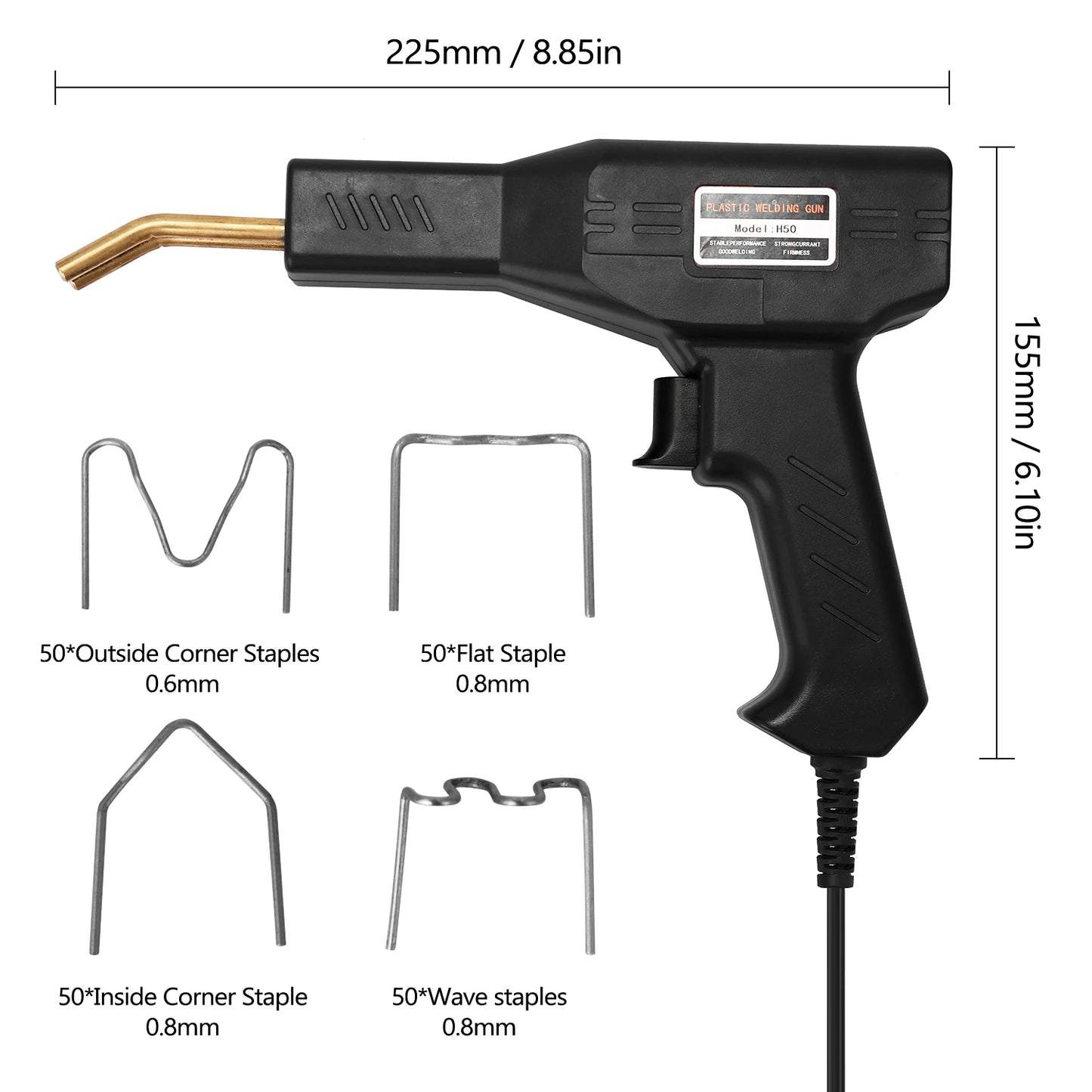 Pistolet de Soudage en Plastique Portable, Outils de Garage, pour R¹Èparation de Pare-Chocs de Voiture en PVC