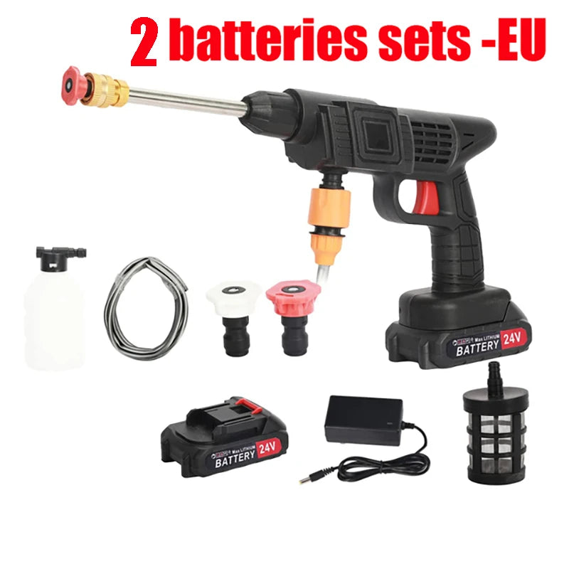 Pistolet de lavage de voiture, nettoyeur haute pression ¨¦lectrique, odor¨¤ eau sans fil, machine ¨¤ mousse pour Makita, batterie 24V