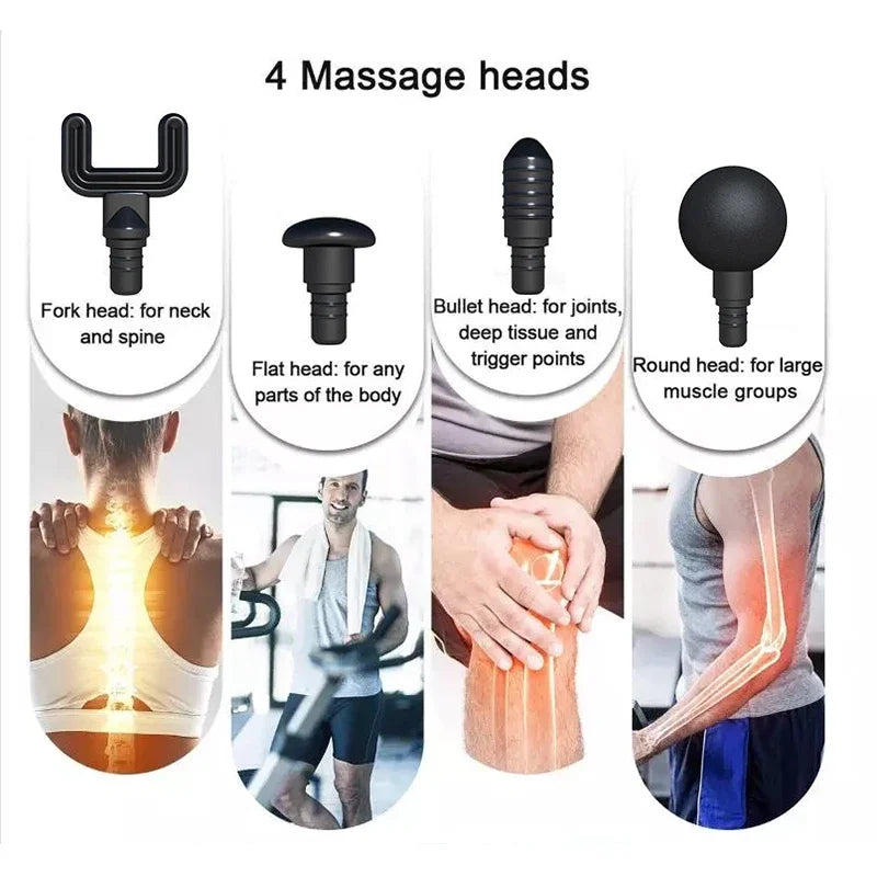Pistolet de massage ¹Èlectrique pour fascial, masseur musculaire profond, corps, cou, exercice de relaxation, instituts