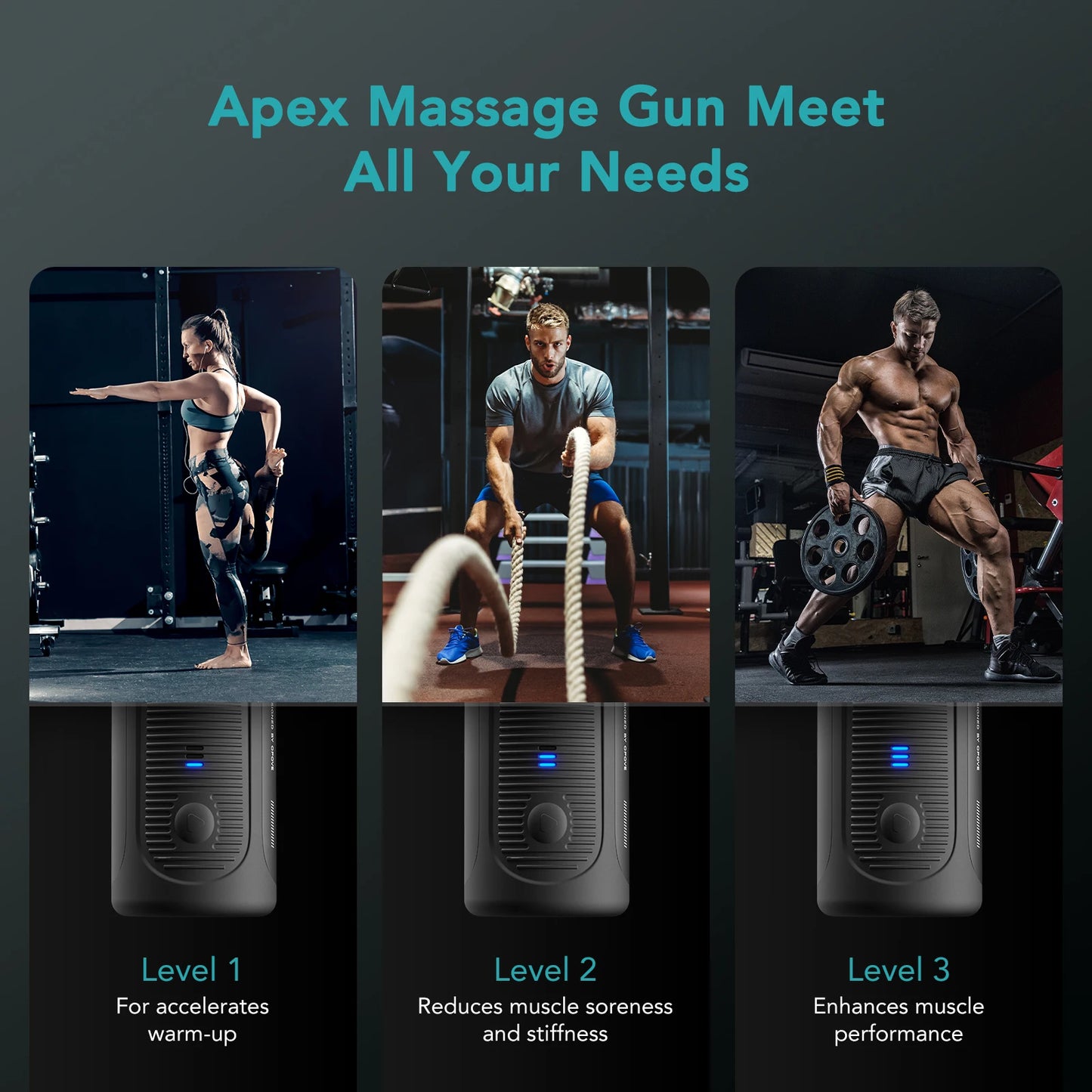 Pistolet de massage pour tissus profonds, percussion de 14,5 mm, masseur musculaire pour fascias, entra?nement, soulagement de la douleur, r¹Ècup¹Èration, relaxation livraison gratuite