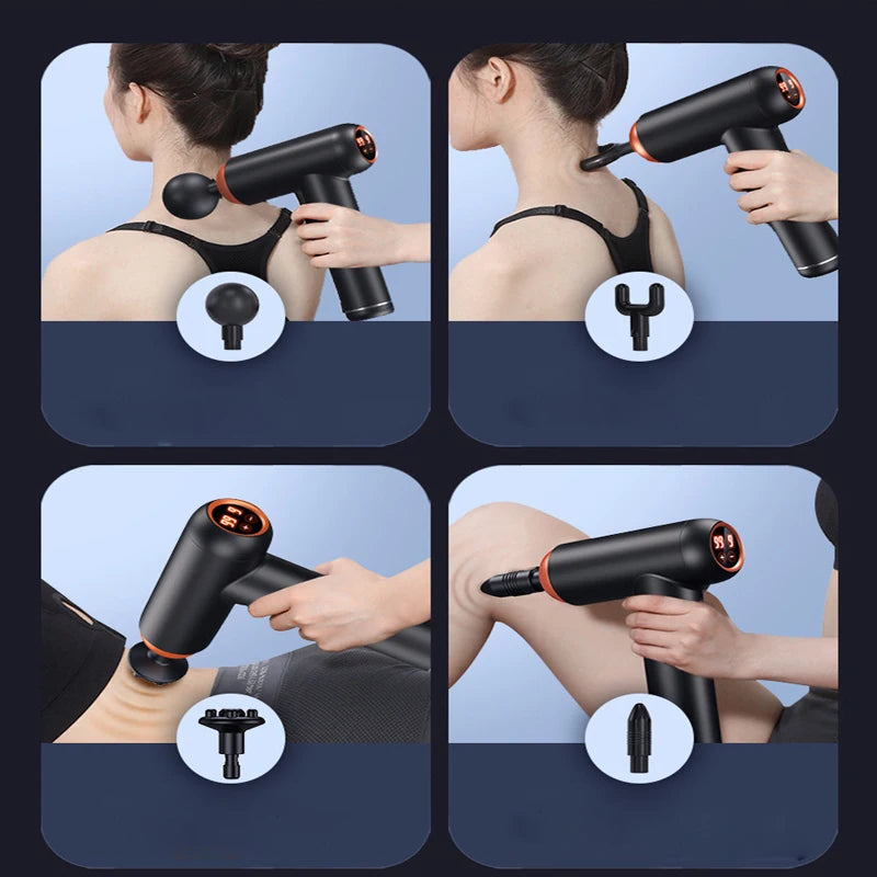 Pistolet de ¹Ènergie ¹Èlectrique Portable pour Relaxation Musculaire, Appareil de Fitness pour le Cou et le Corps